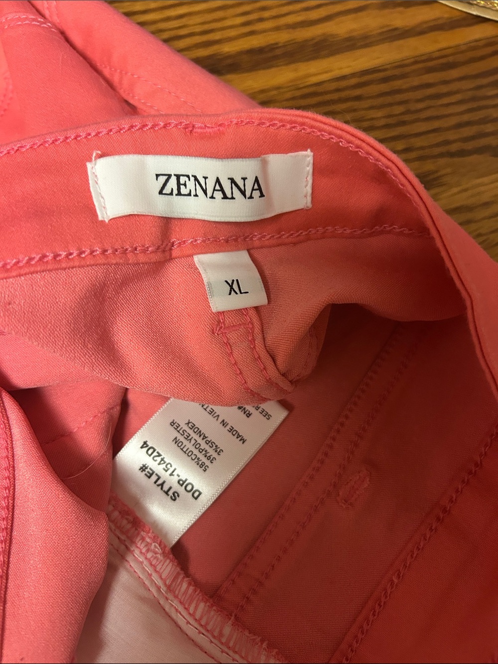 Zenana Outfitters Coral-Pink Skinny Jeans - Picture 3 of 3